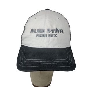 Blue Star Redi Mix Richardson Style 111 Gray White Hat Snapback Size MD / LG
